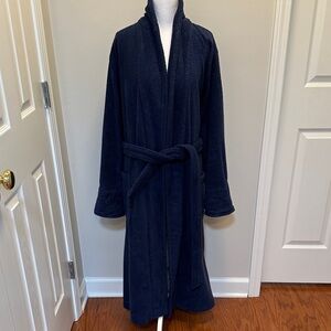 Lands' End Navy Blue bathrobe